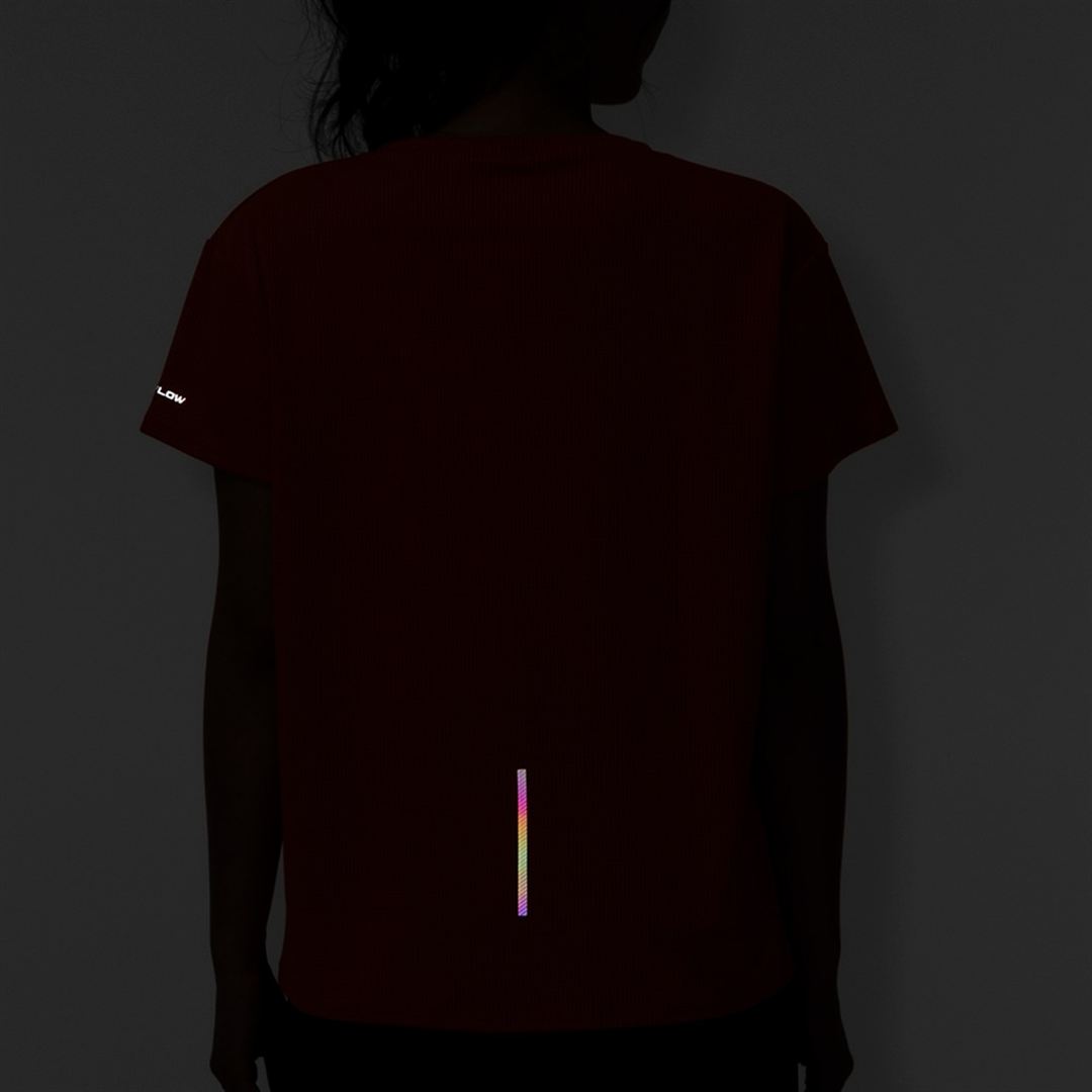 【汗処理／通気】ドライエアロフローTシャツ(ワイドシルエット) サンストーンオレンジ XL