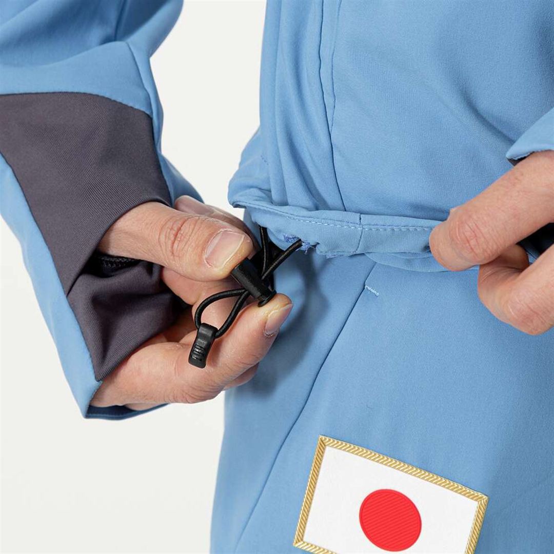 オーセンティックストレッチクロスフーディ パリジャンブルー XS