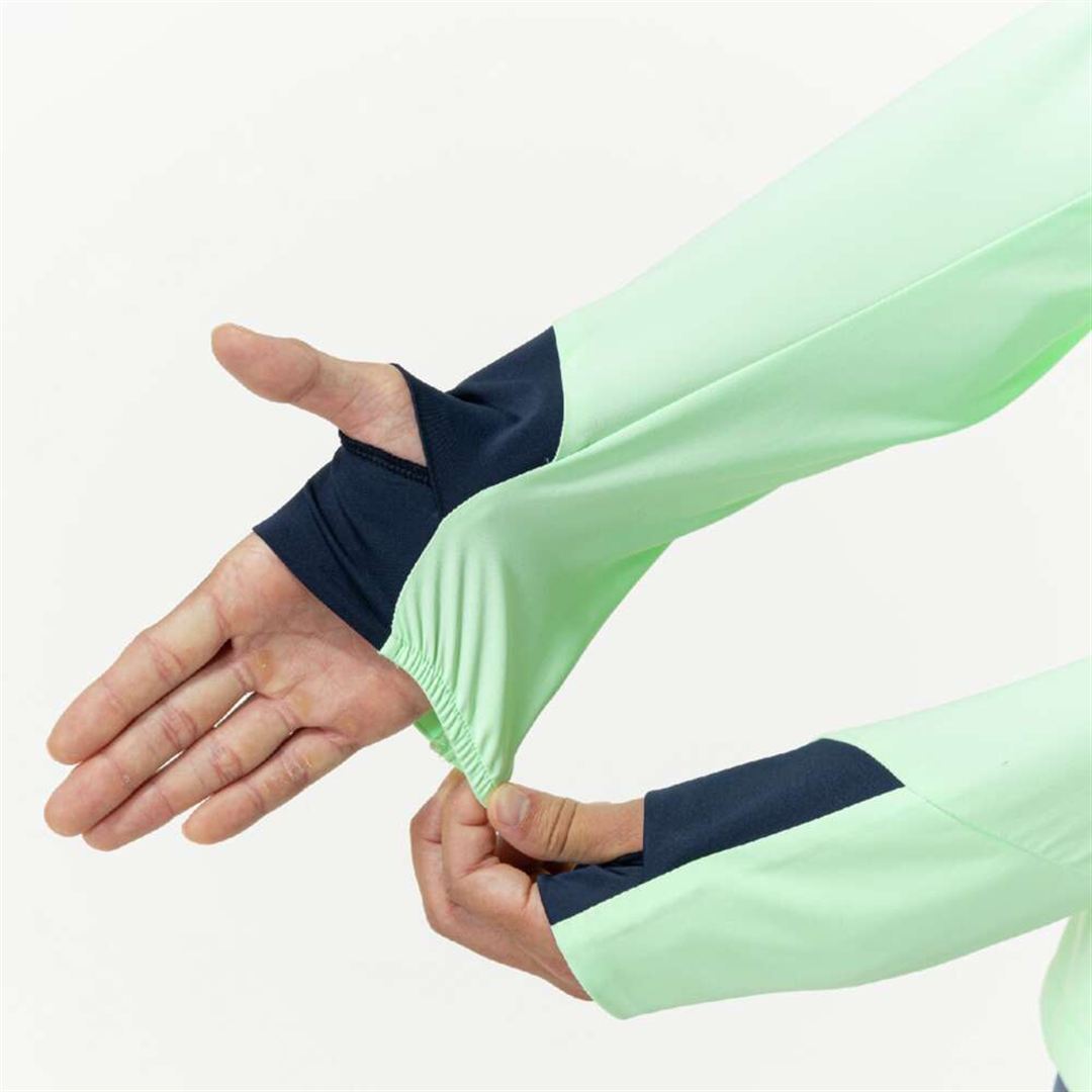 ストレッチクロスフーディ ネオミント XL