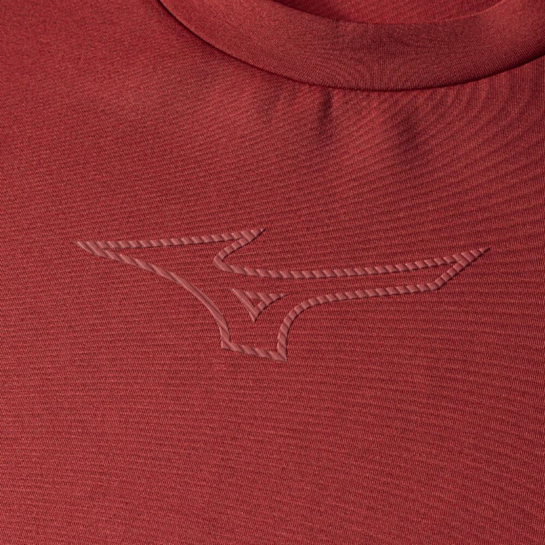 ストレッチスウェットクルー ワインレッド杢 XS