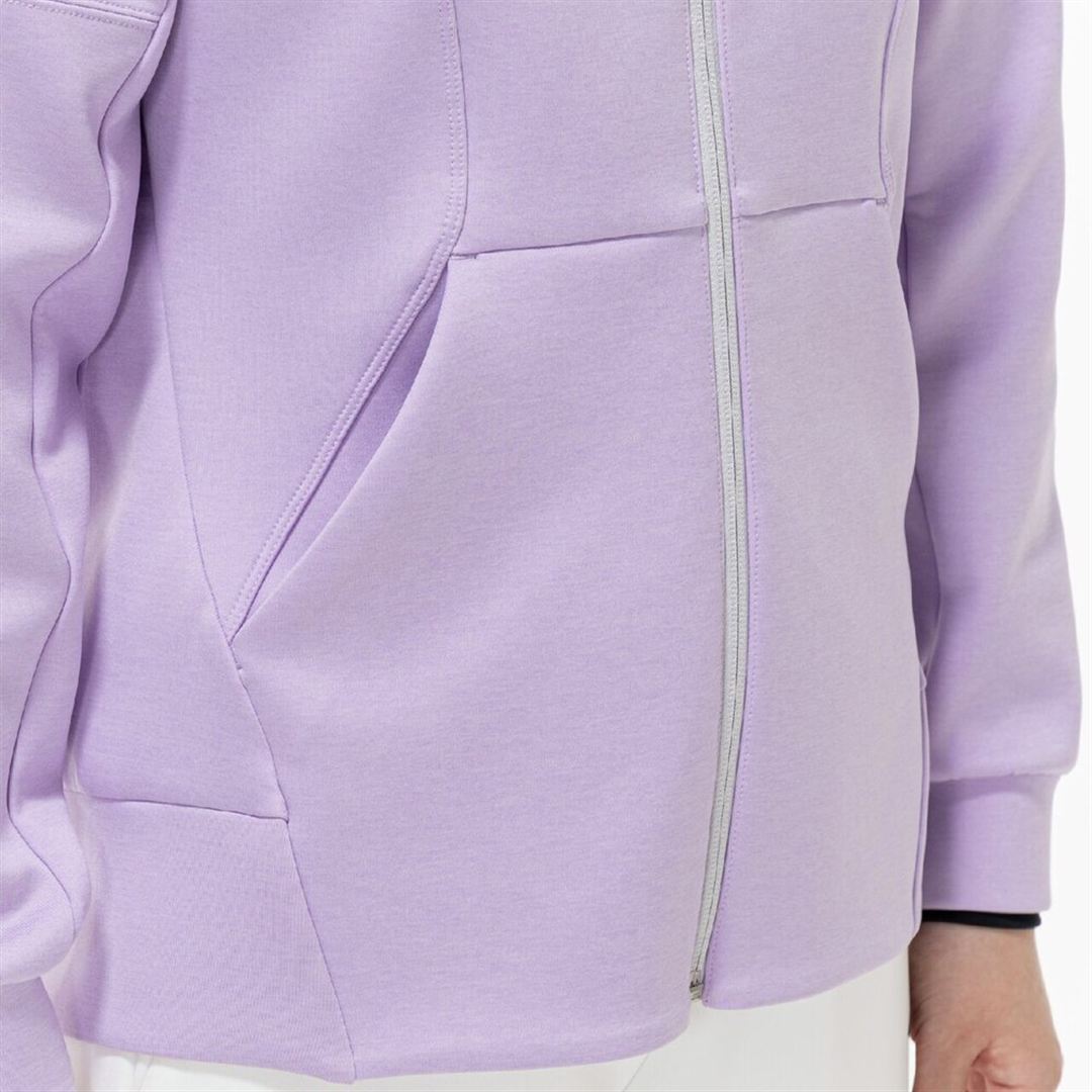 ストレッチスウェットフーディ ペールパープル XL