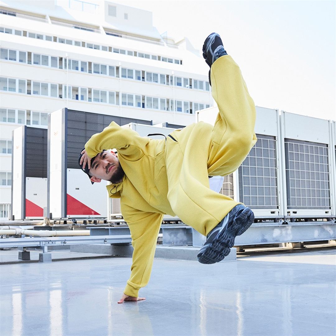 ルーズフィットスウェットパンツ ミステッドイエロー杢 XS