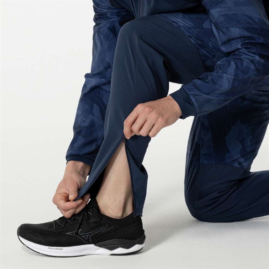 【ストレッチ／防風／吸湿発熱】テックシールド×ブレスサーモパンツ ページエントブルー XS