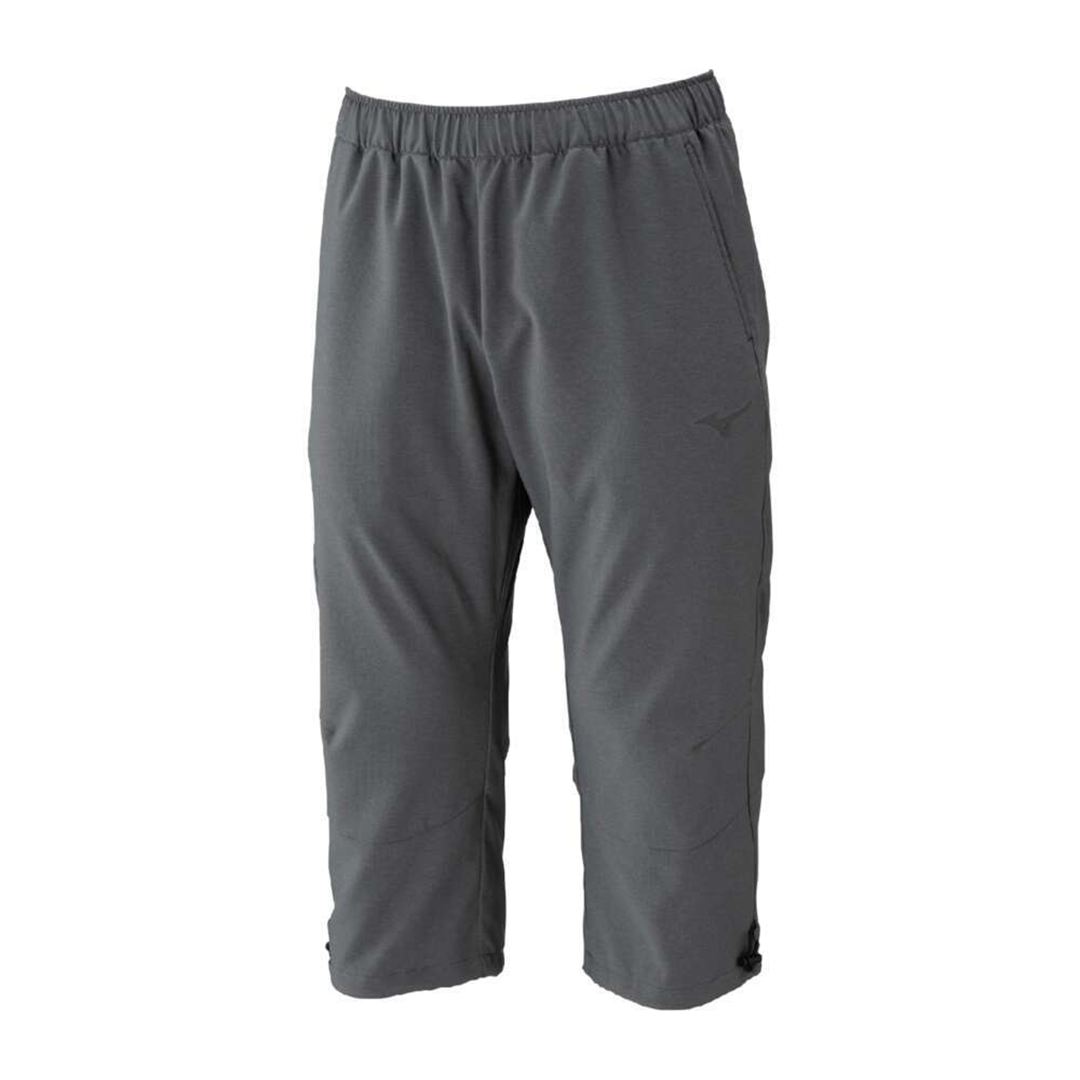 ストレッチクロス7分丈パンツ ダークグレー杢 S