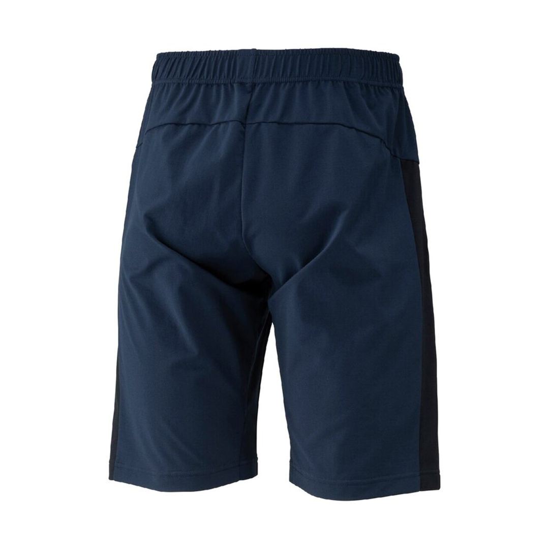 ライトストレッチニットハーフパンツ ドレスネイビー×ブラック XS