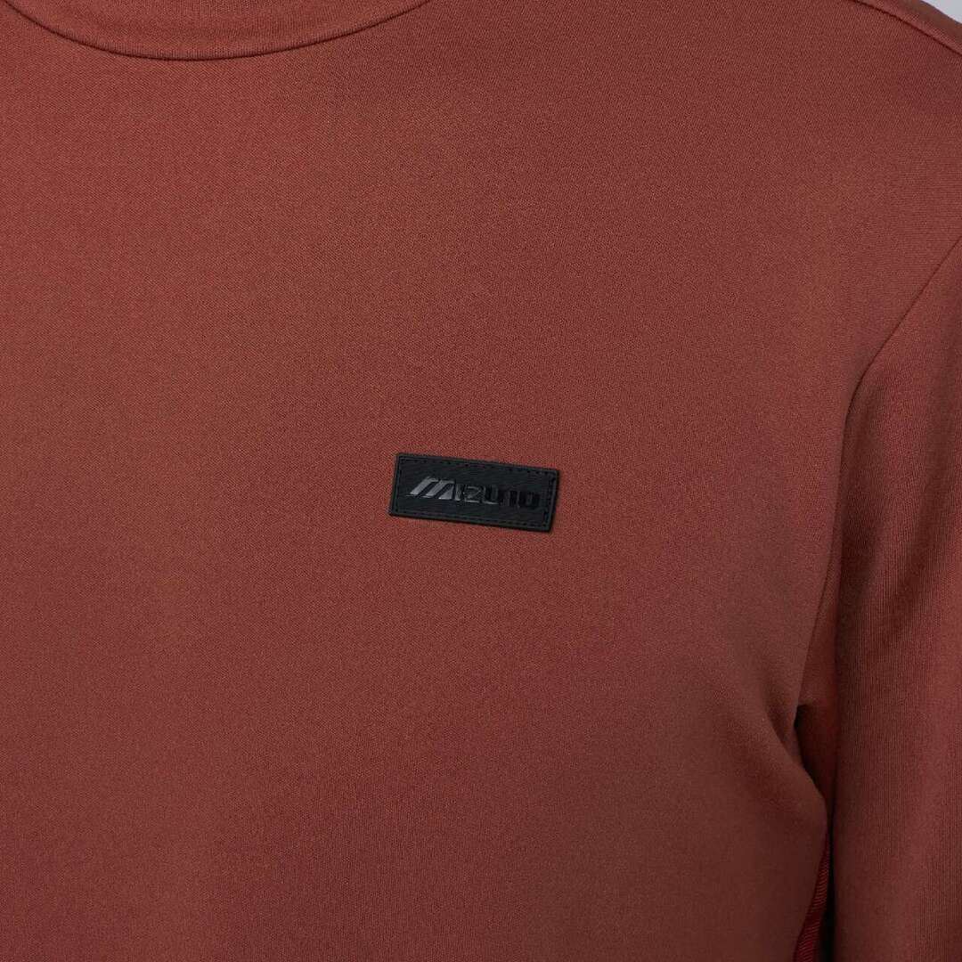 【吸湿発熱】ブレスサーモロングスリーブハイネックシャツ ブリックレッド XL