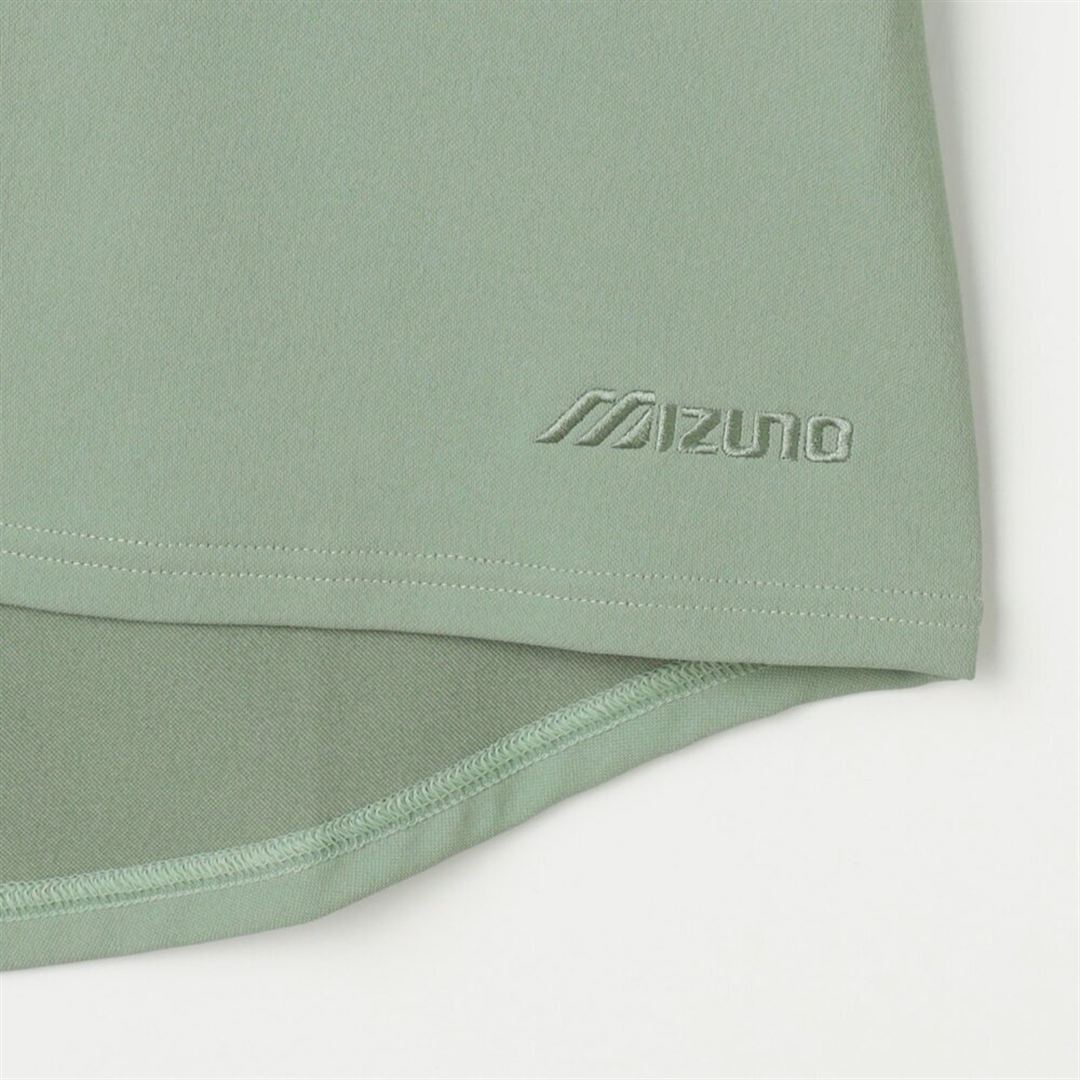 【ミズノ直営限定】アンチスウェット ボートネック長袖Tシャツ アイスバーググリーン XL