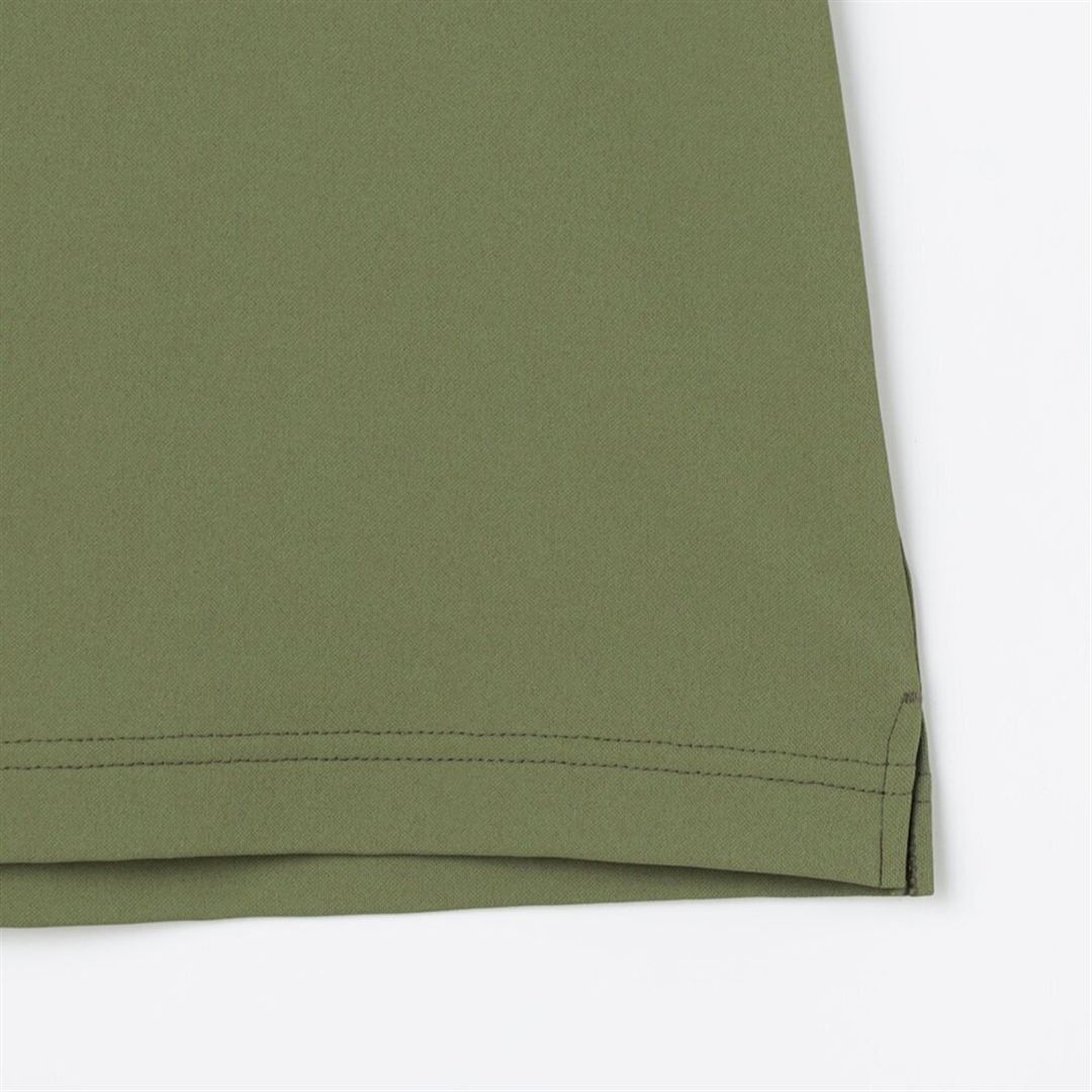 アンチスウェット モックネックTシャツ カーキ M