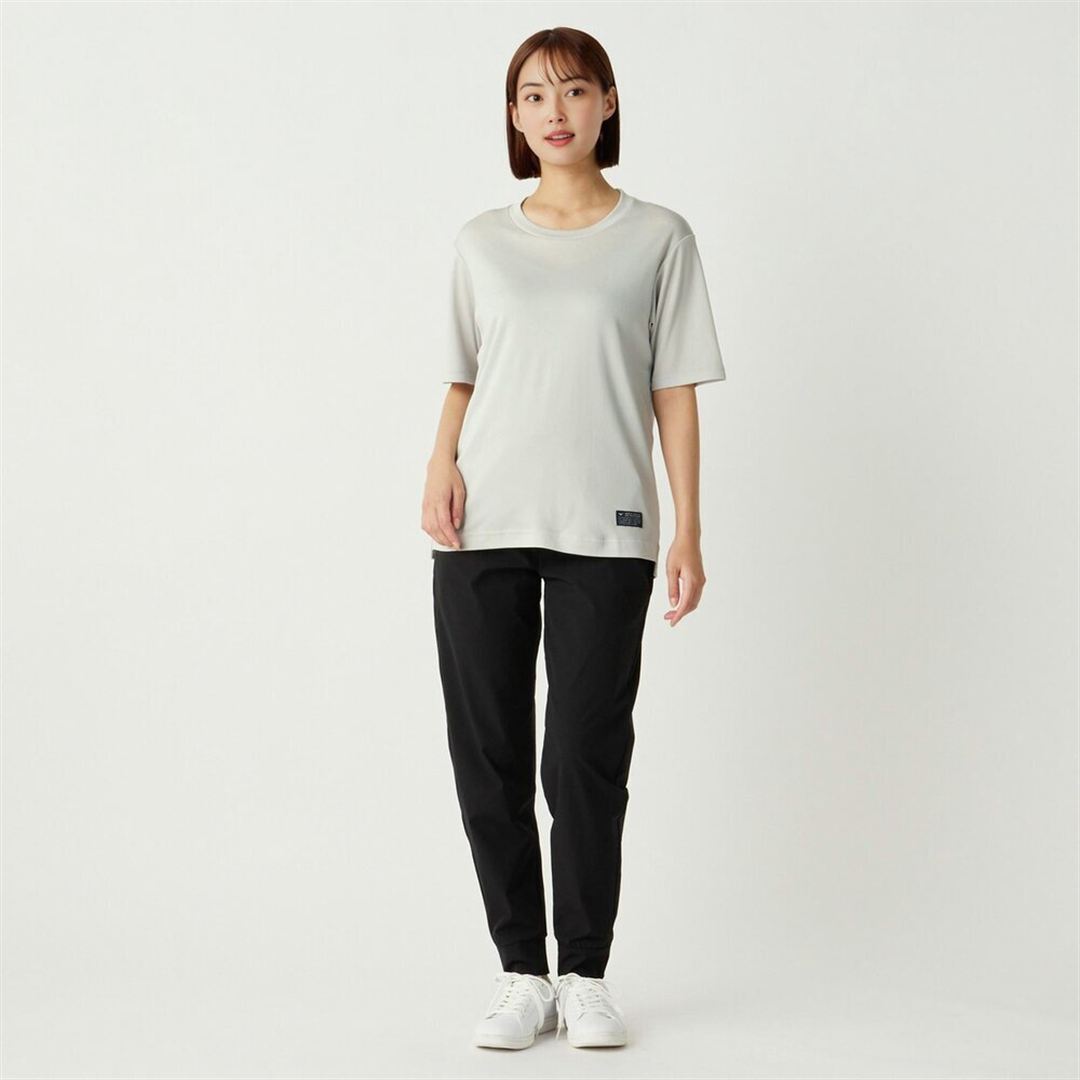 【ミズノ直営限定／接触冷感】アイスタッチTシャツ シルバーグレー XL
