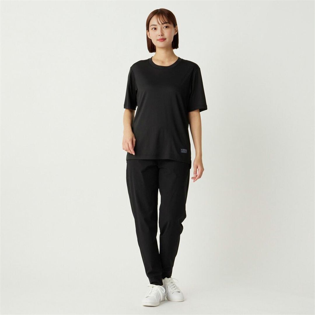 【ミズノ直営限定／接触冷感】アイスタッチTシャツ ブラック XL