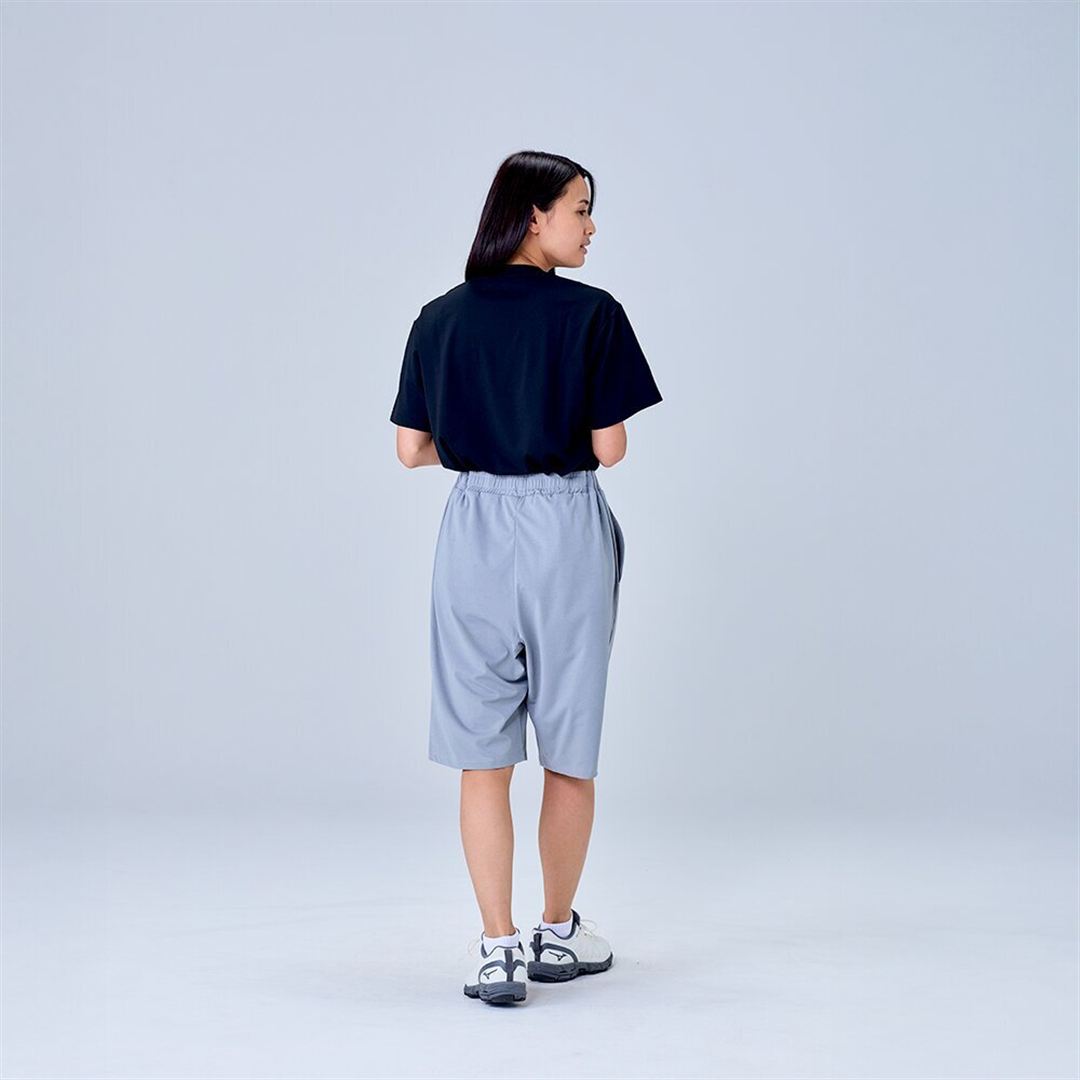 ハイストレッチ ハーフパンツ グレー XL
