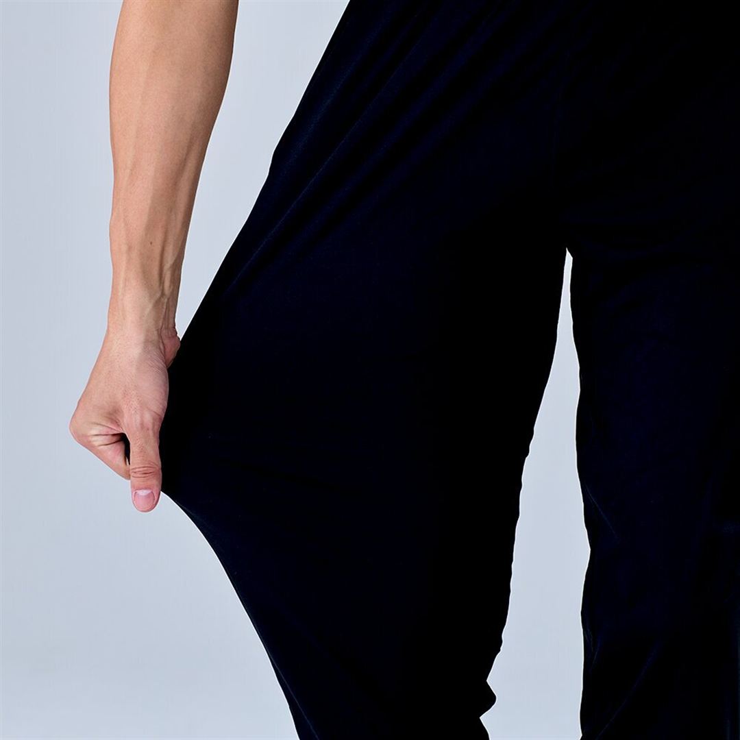 ハイストレッチ ジョガーパンツ ブラック XL