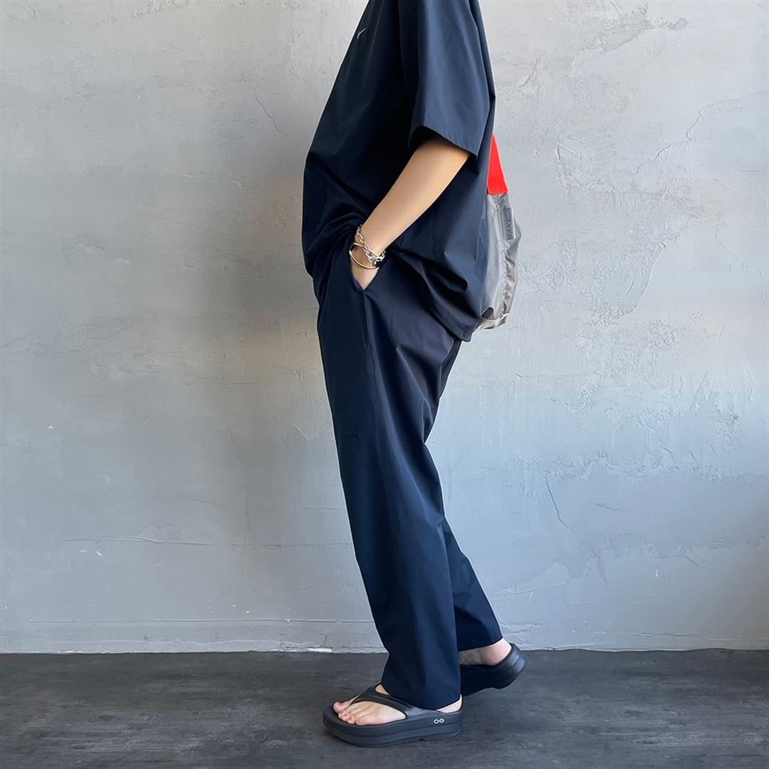 【JEANS FACTORY】ウォーターリパレントストレッチウーブンパンツ ネイビー XL