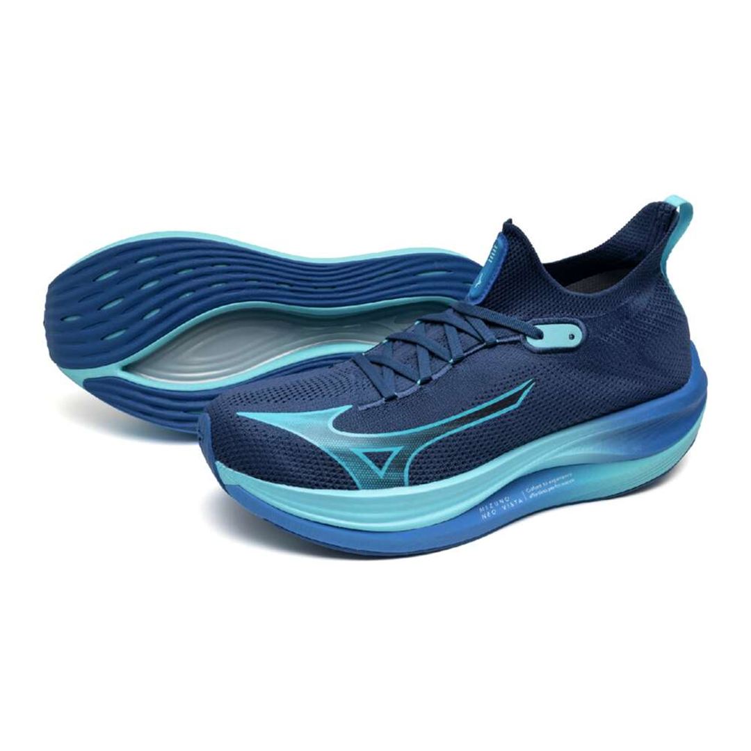 MIZUNO NEO VISTA(スピードワーク／テンポ走) ネイビー×ブルー×ブルー 25.0