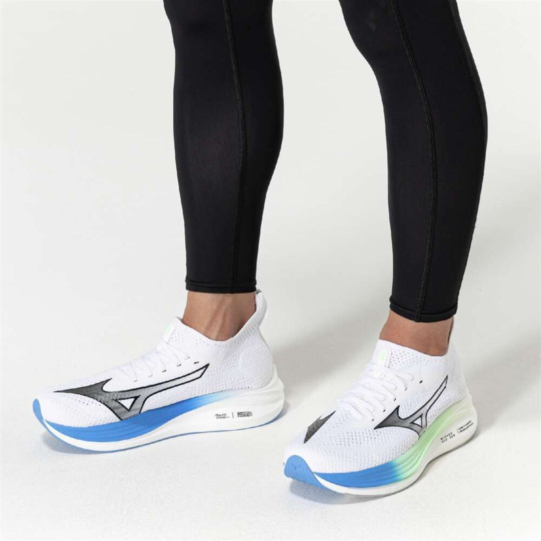 MIZUNO NEO ZEN(ランニング) ホワイト×ブラック×ブルー 25.0