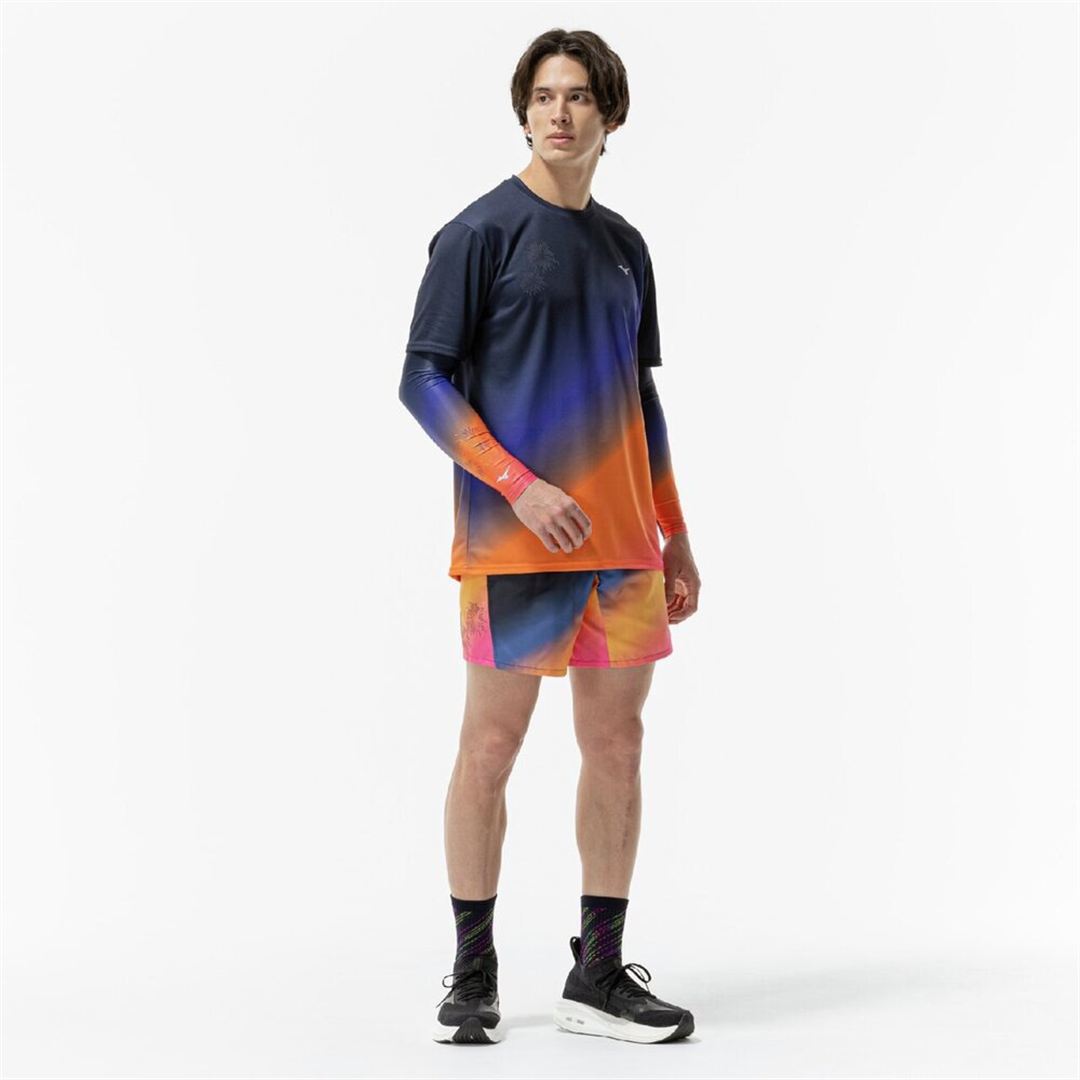 クイックドライ グラフィック Tシャツ ユウヤケ S