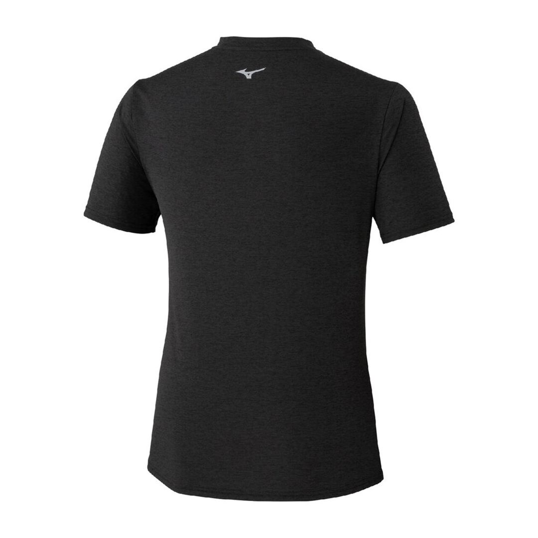 【ミズノ直営限定】クイックドライ ビッグロゴTシャツ ブラック S