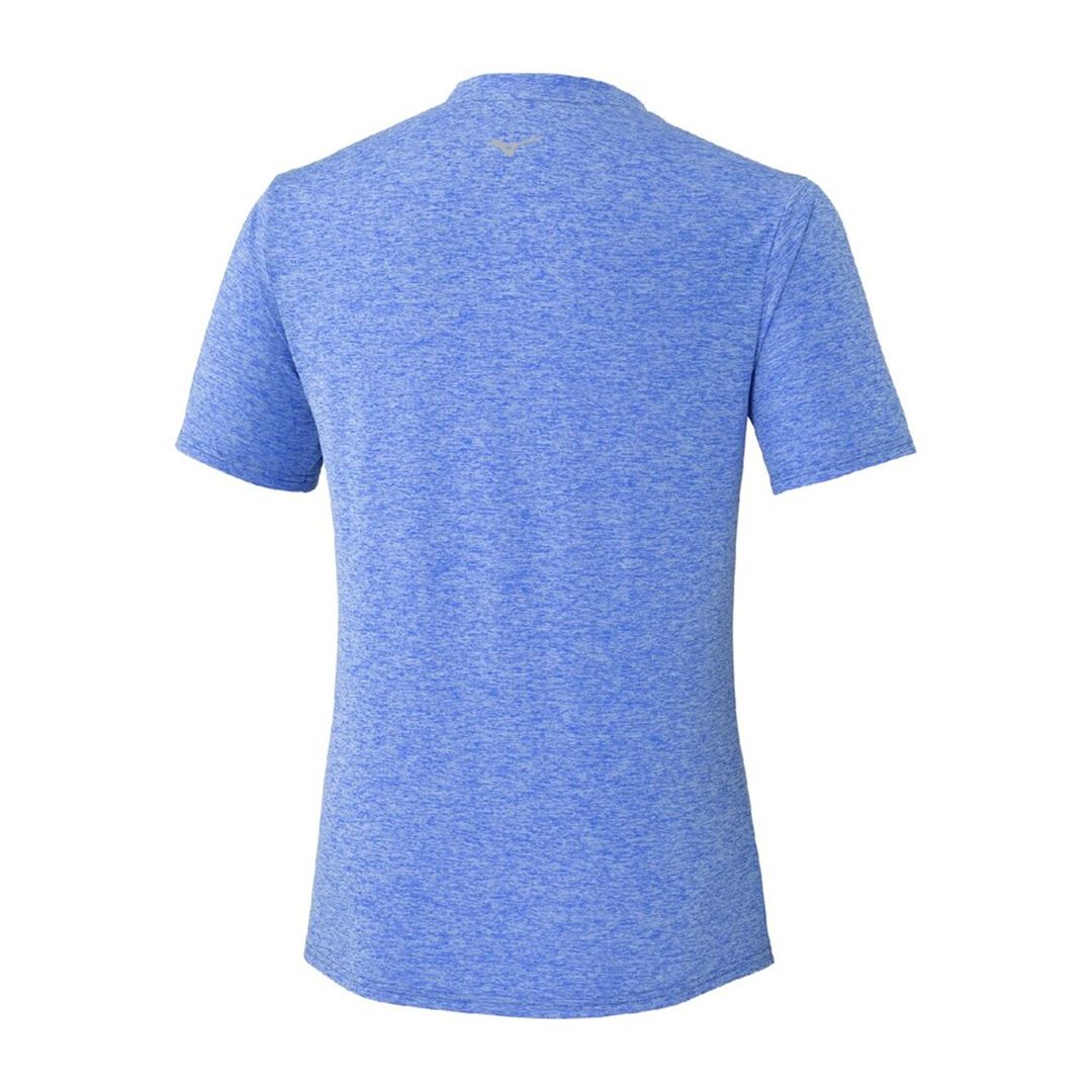 【ミズノ直営限定】クイックドライ ビッグロゴTシャツ ダズリングブルー XL