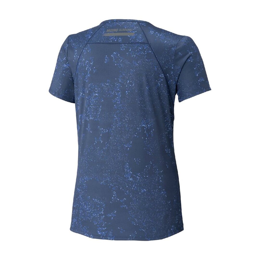 【汗処理／通気】ドライエアロフローグラフィックTシャツ エステートブルー S
