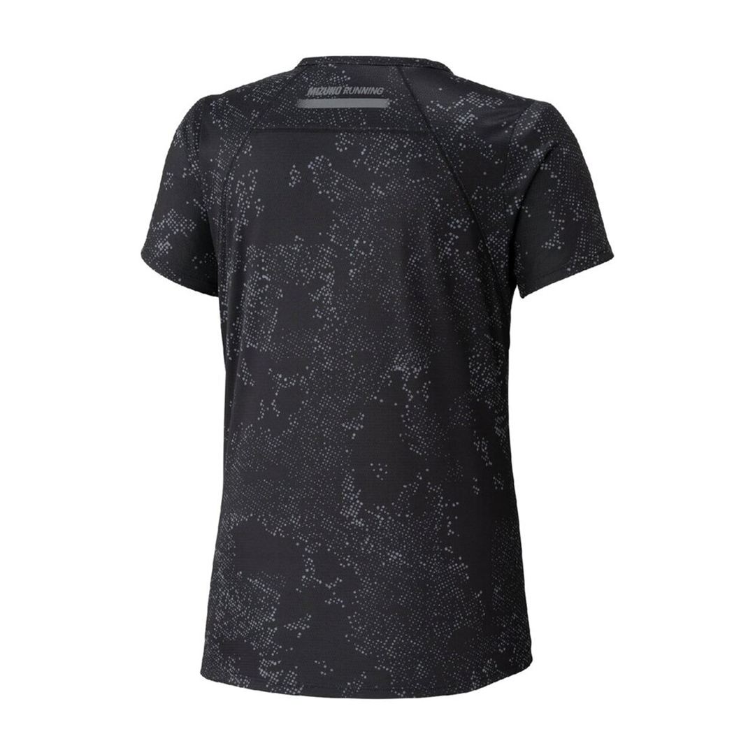 【汗処理／通気】ドライエアロフローグラフィックTシャツ ブラック S