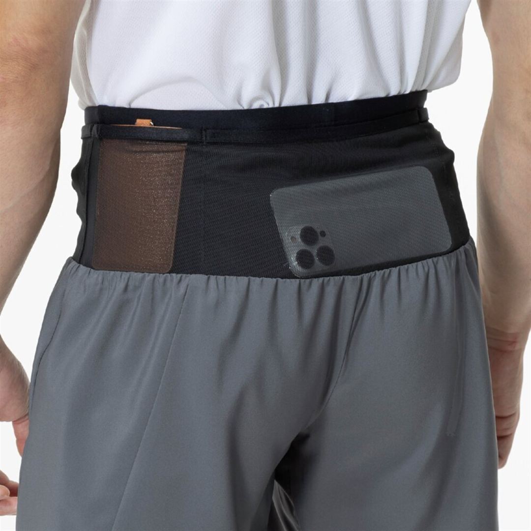 ランニング マルチポケットパンツ 6インチ グレー XL