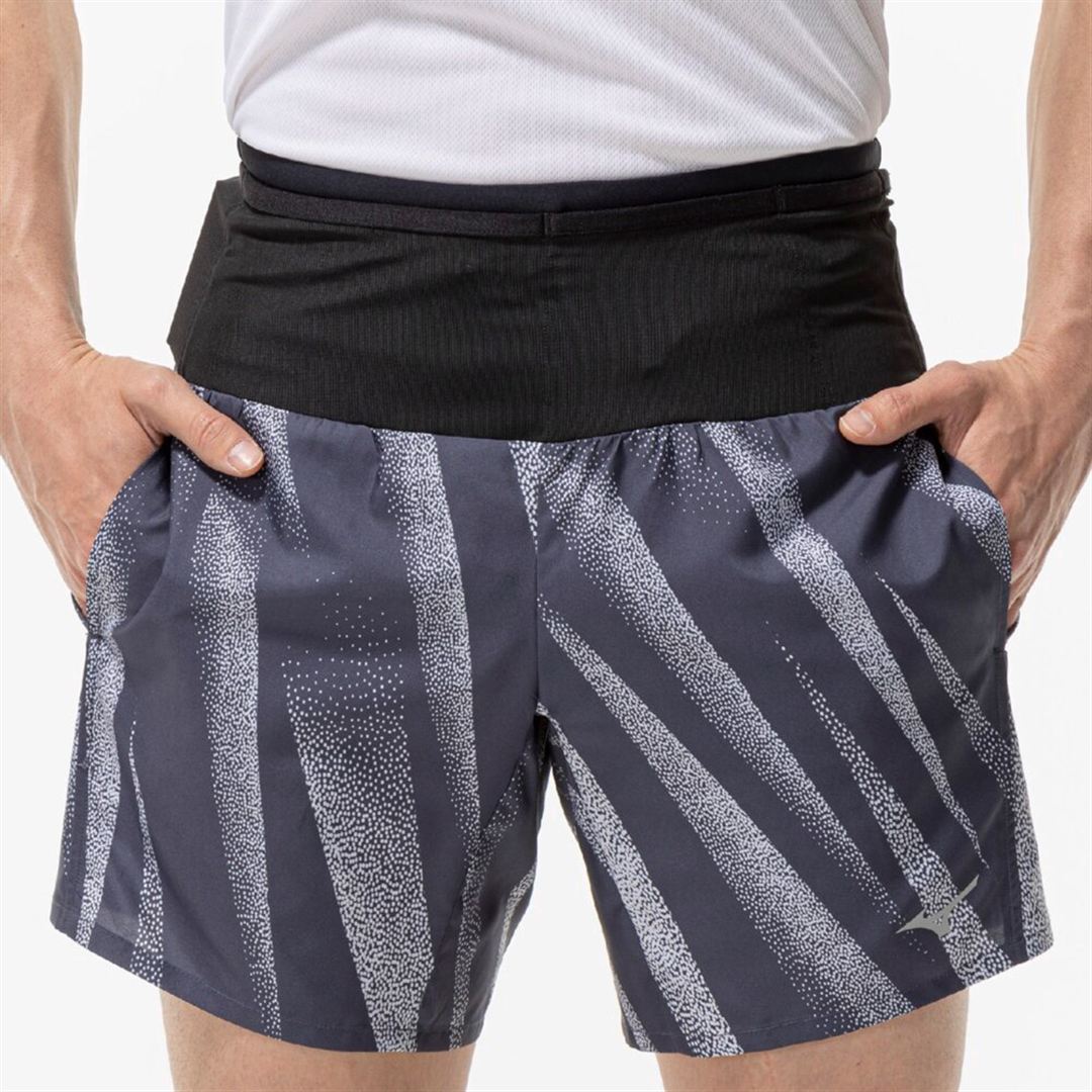 ランニング マルチポケットパンツ プラス グラフィック7インチ バリトンブルー XL