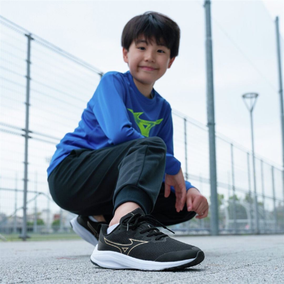 ミズノエスペランザーJr ブラック×ゴールド 21.0