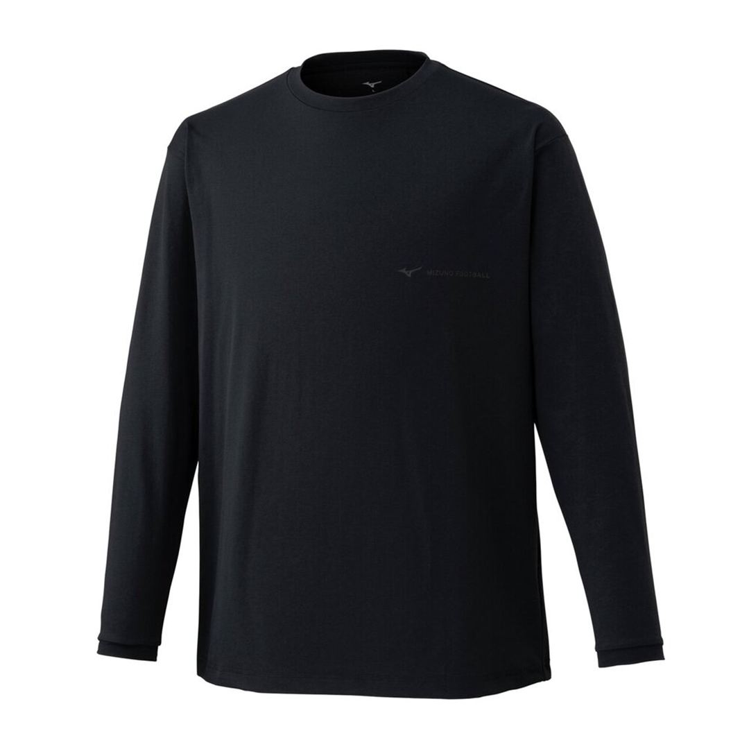 ストレッチソフトドライTシャツ(長袖) ブラック×ブラック XL
