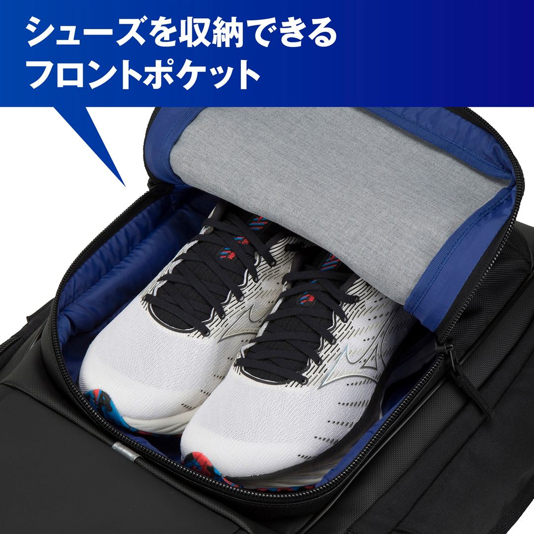 チームバックパック PCポケット付き(35L) ブラック