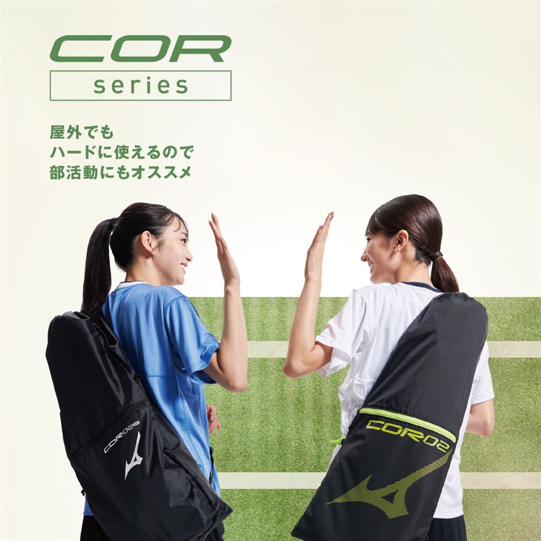 ラケットバッグ(6本入れ)COR06 ブラック×ブルー