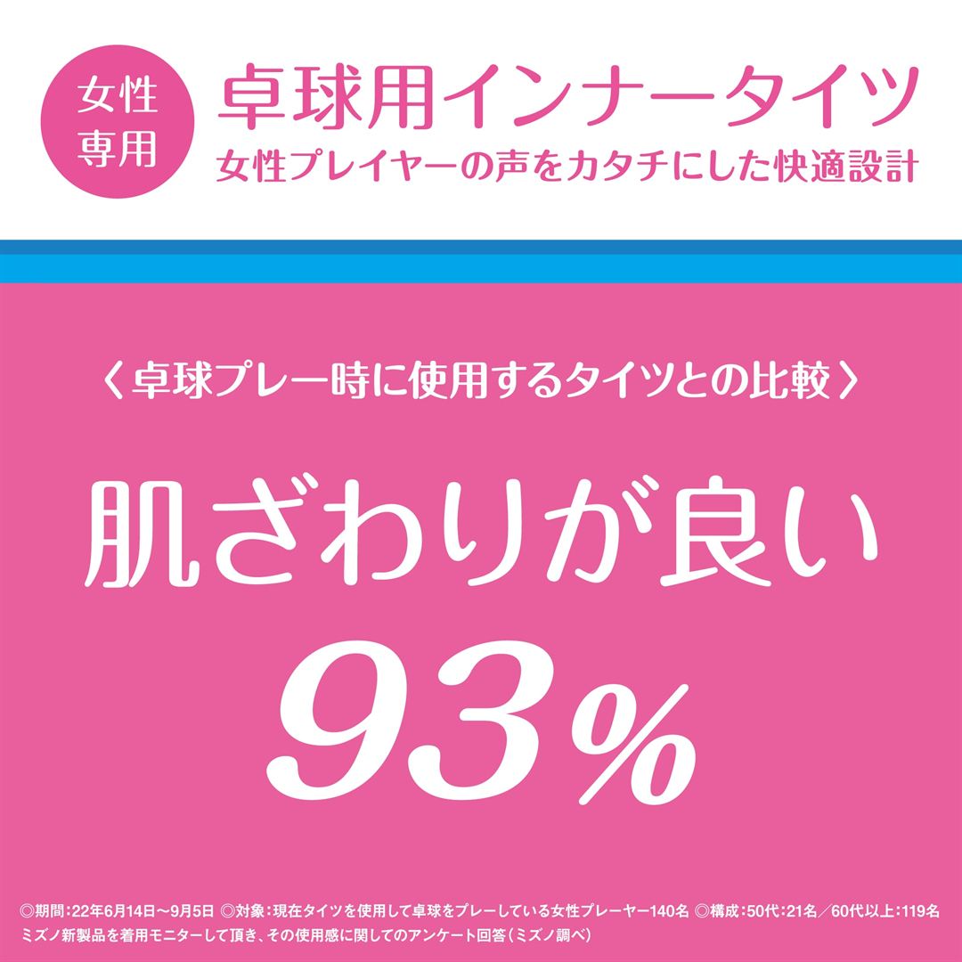 ロングタイツ(卓球) ブラック S