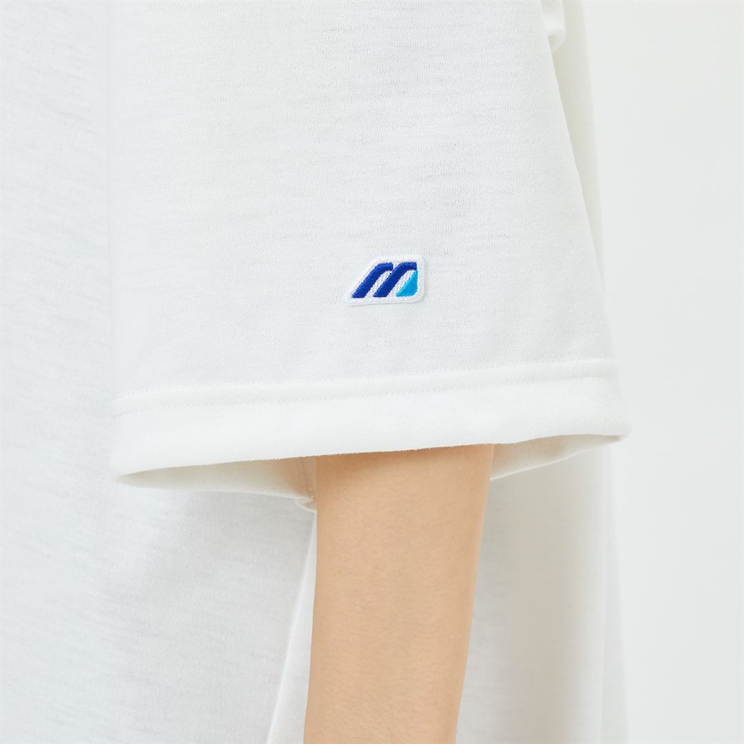 【ミズノ直営限定】モノグラムM 5分袖Tシャツ ホワイト S
