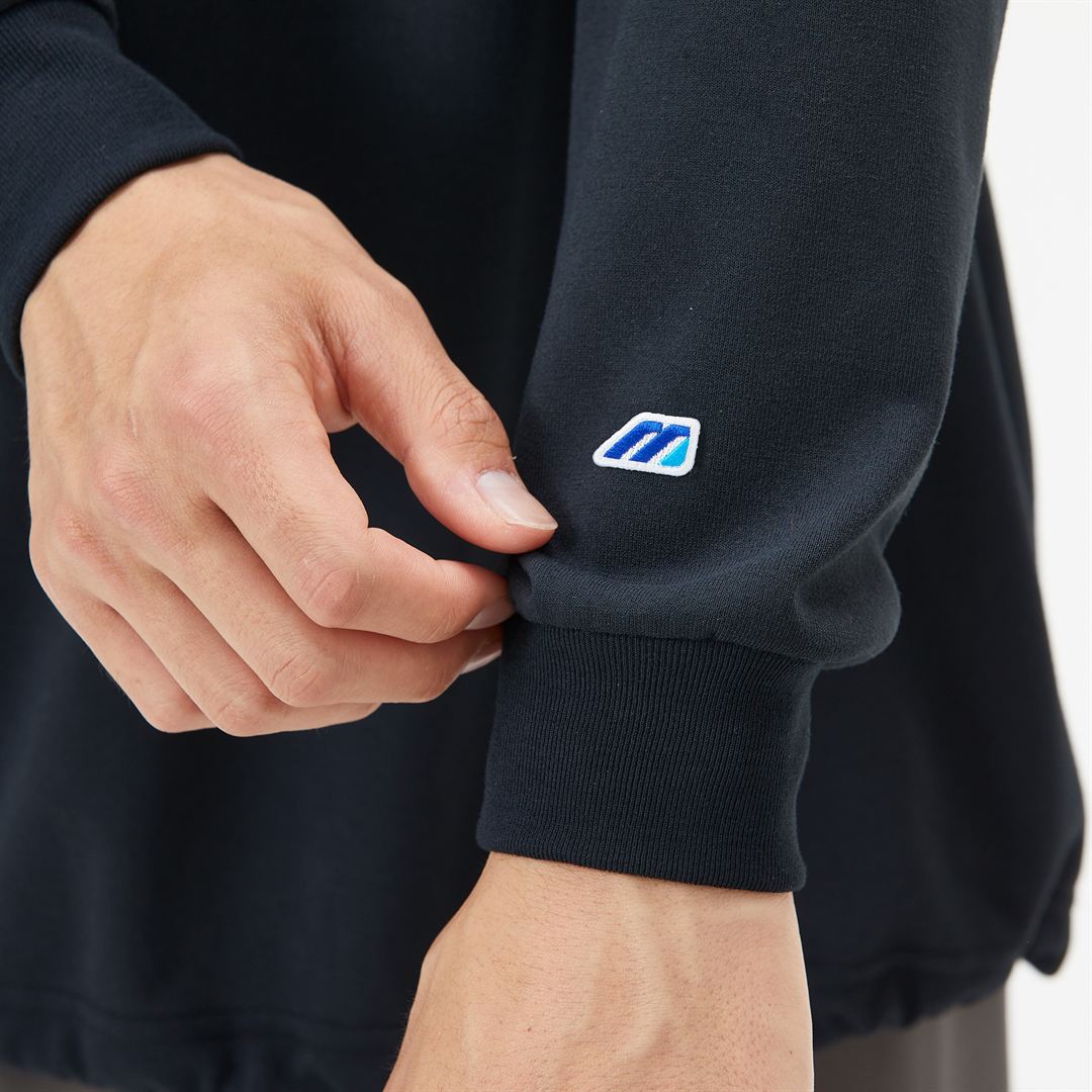 【ミズノ直営限定】モノグラムM ドロストシャツ グレー杢 M