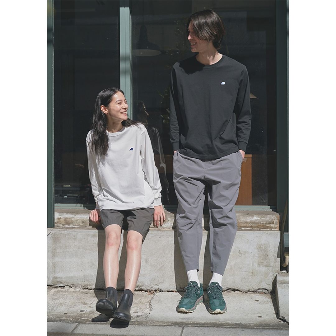 【ミズノ直営限定】モノグラムM Tシャツ長袖 ブラック S