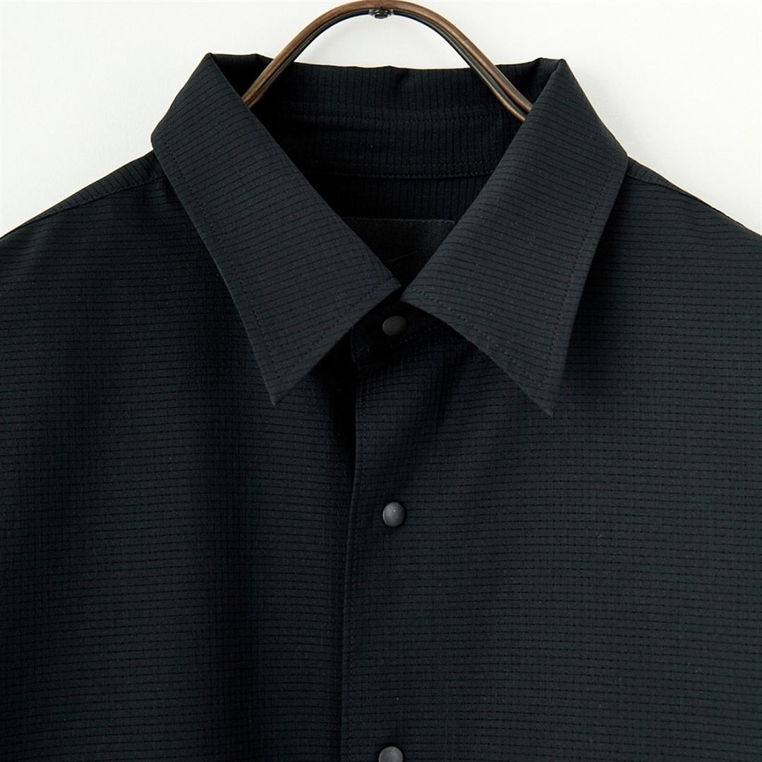 【JEANS FACTORY】エアリーベントシャツ アッシュグレー M