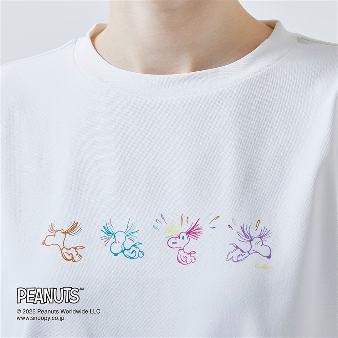 【PEANUTS】アンチスウェット Tシャツ アッシュブラック XS