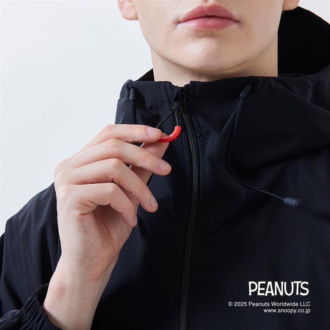 【PEANUTS】ウォーターリパレントストレッチアノラックジャケット アズールブルー XS