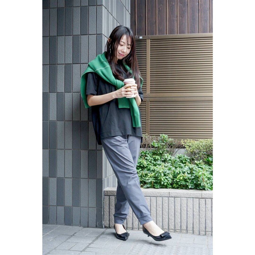ハイストレッチ クルーネック半袖シャツ（ワイドシルエット） ホワイト XL