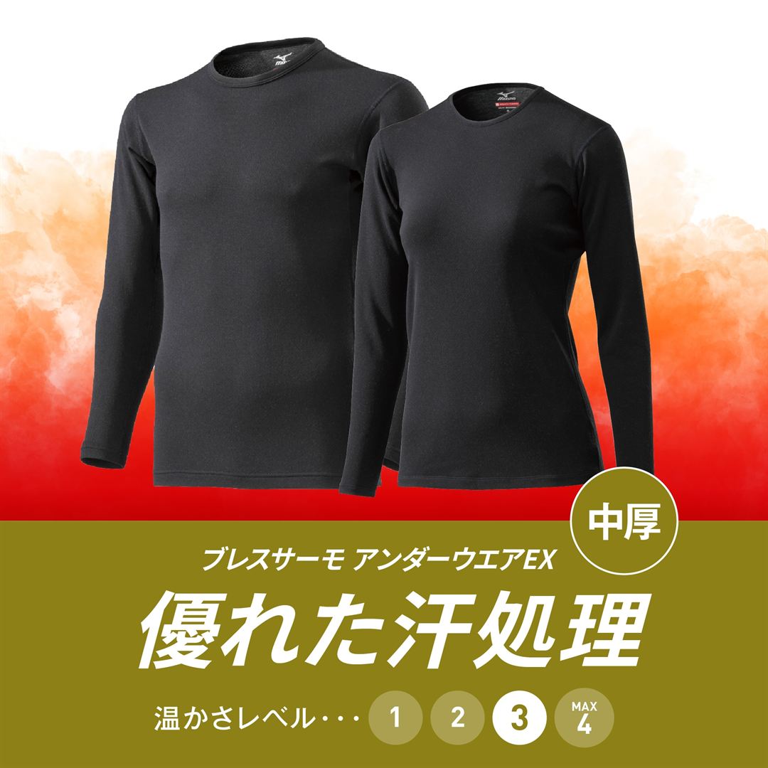 【吸湿発熱】ブレスサーモアンダーウエアEXタイツ(前開き) ブラック S