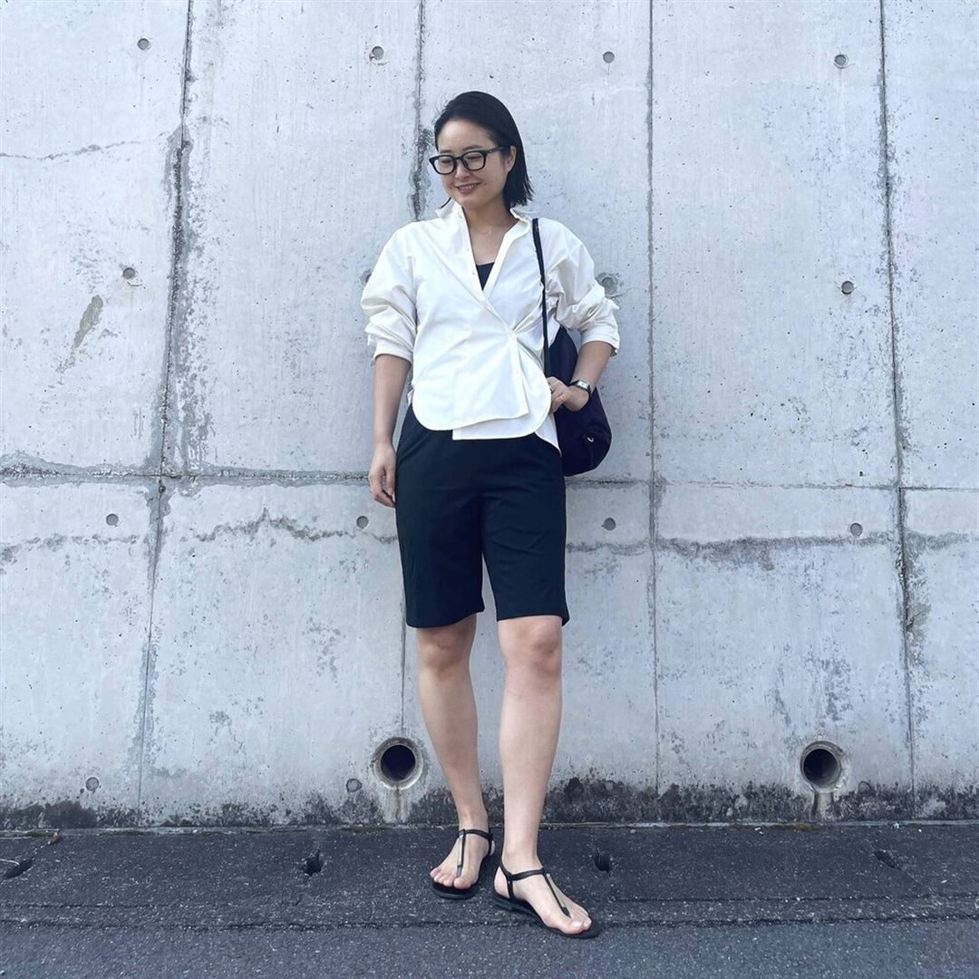ハイストレッチ ハーフパンツ ブラック XL