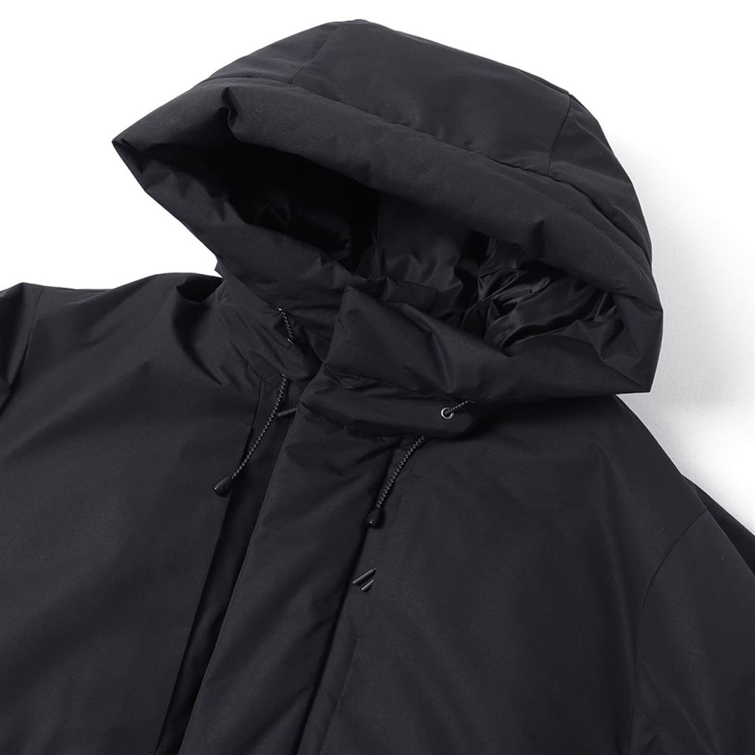 【EKAL／吸湿発熱】GORE-TEX WINDSTOPPERトラックダウンジャケット グラファイトグレー S