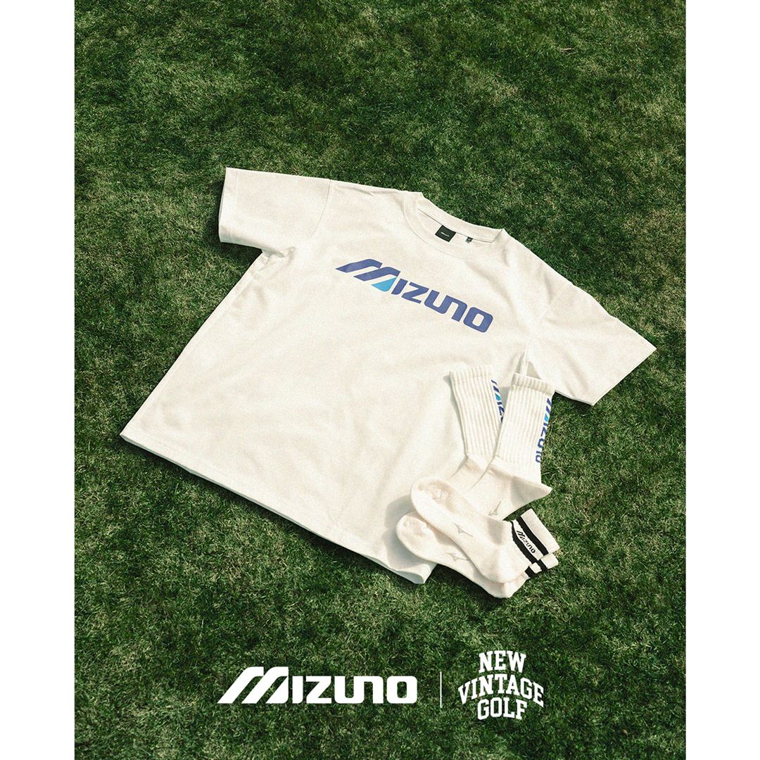 NEW VINTAGE GOLF MIZUNOロゴTシャツ ホワイト S