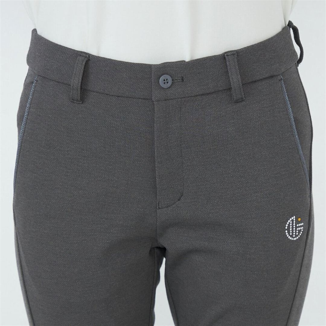 【MGFコレクション】ニットカルゼロングパンツ ブラック S