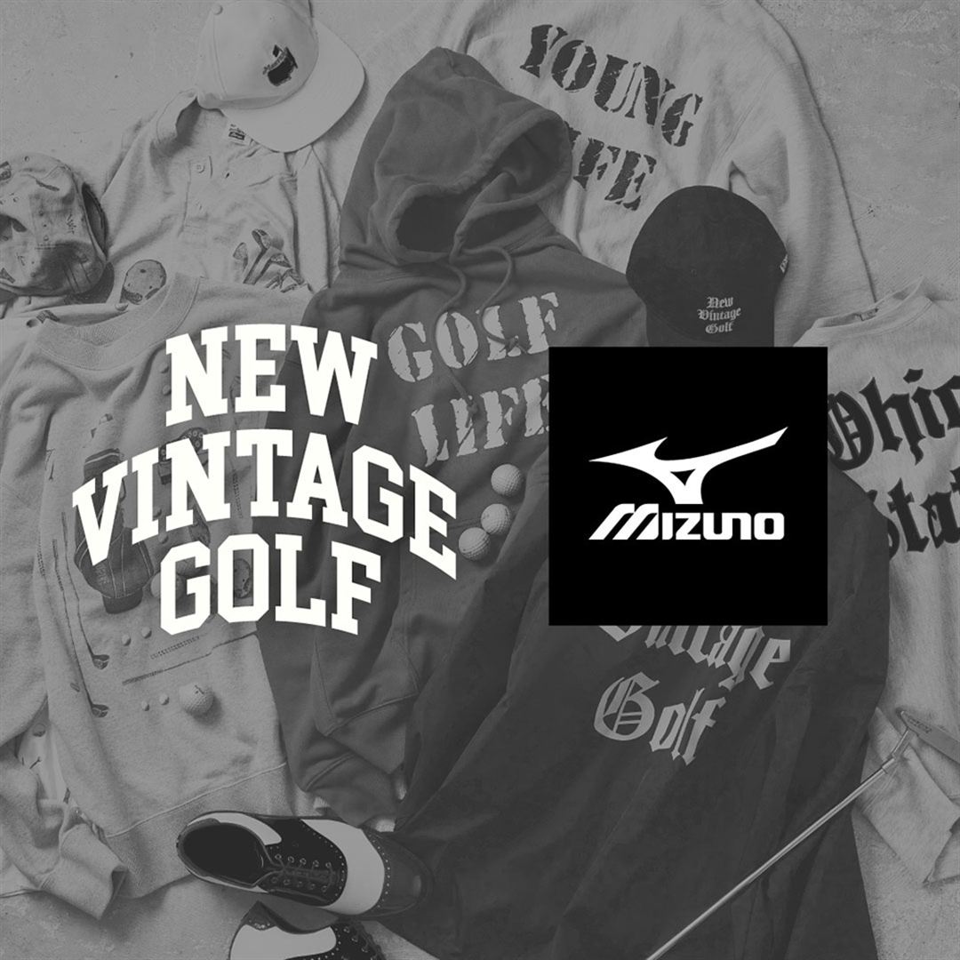 NEW VINTAGE GOLF MIZUNO logo バケットハット ホワイト 60
