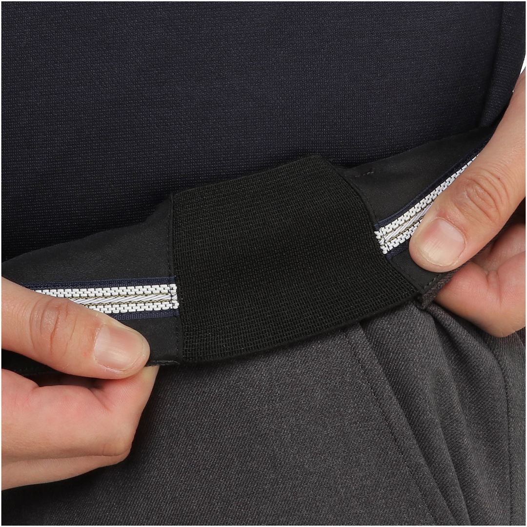 5FLEXストレッチテーパードパンツ ハウンドトゥース M