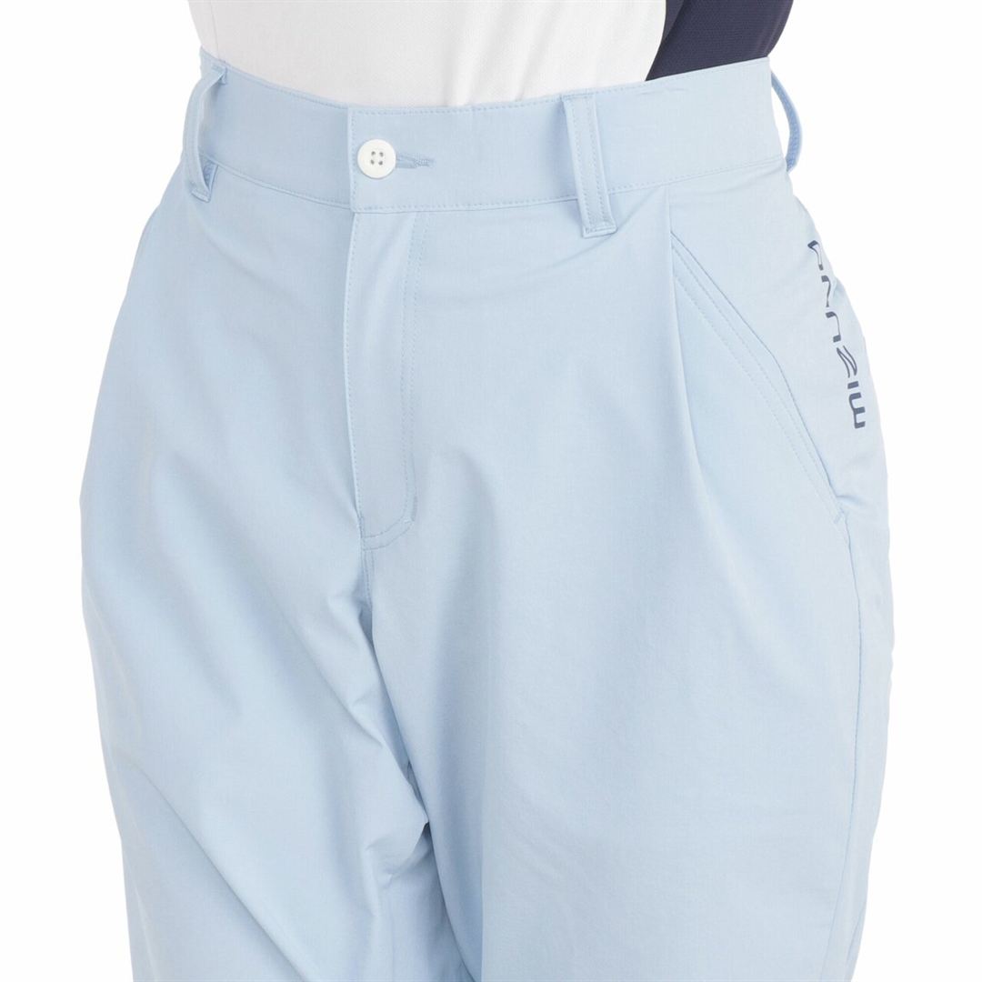 ストレッチワンタックパンツ ネイビー S