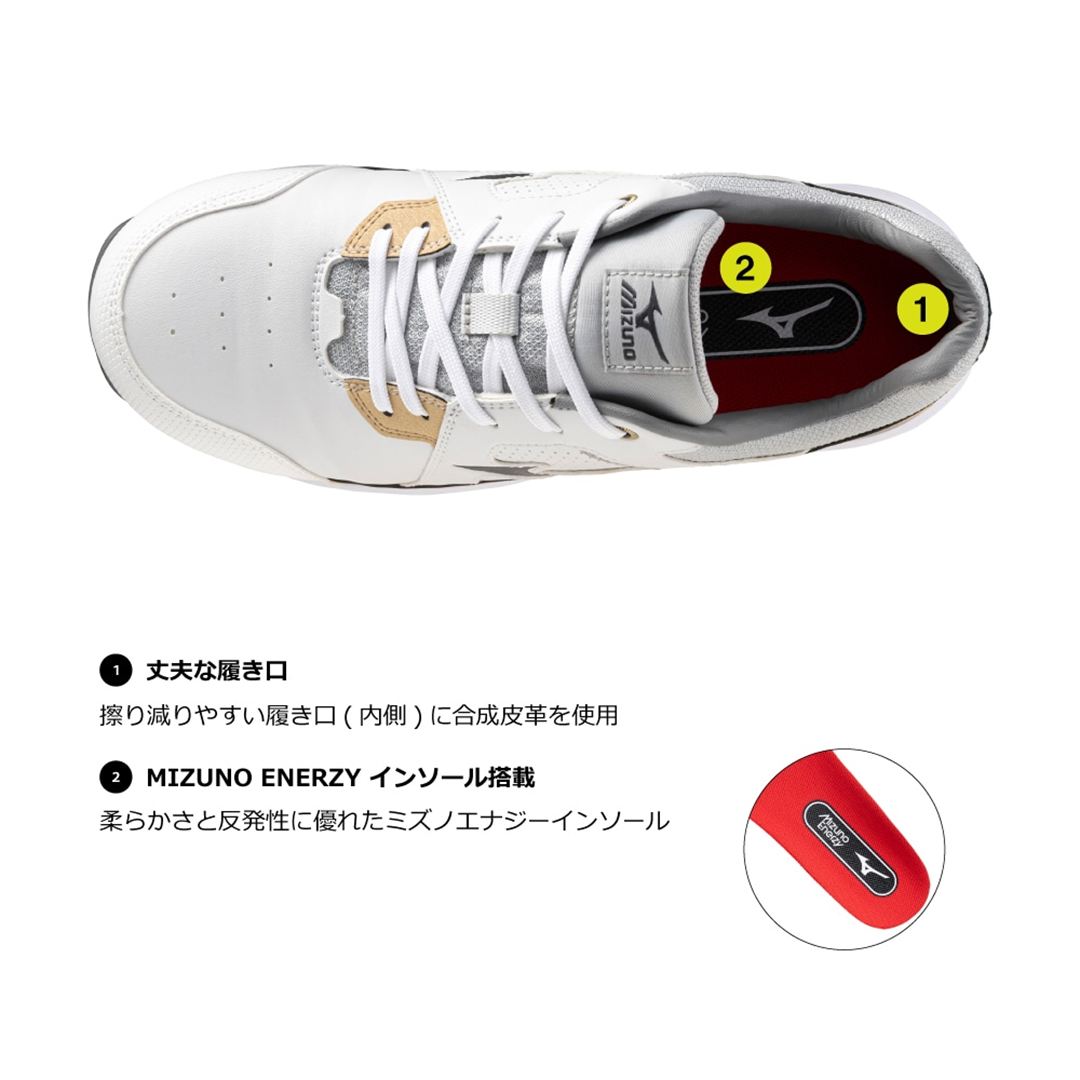 オールマイティ HWII 11L(紐／ローカット) ブラック×ゴールド 29.0