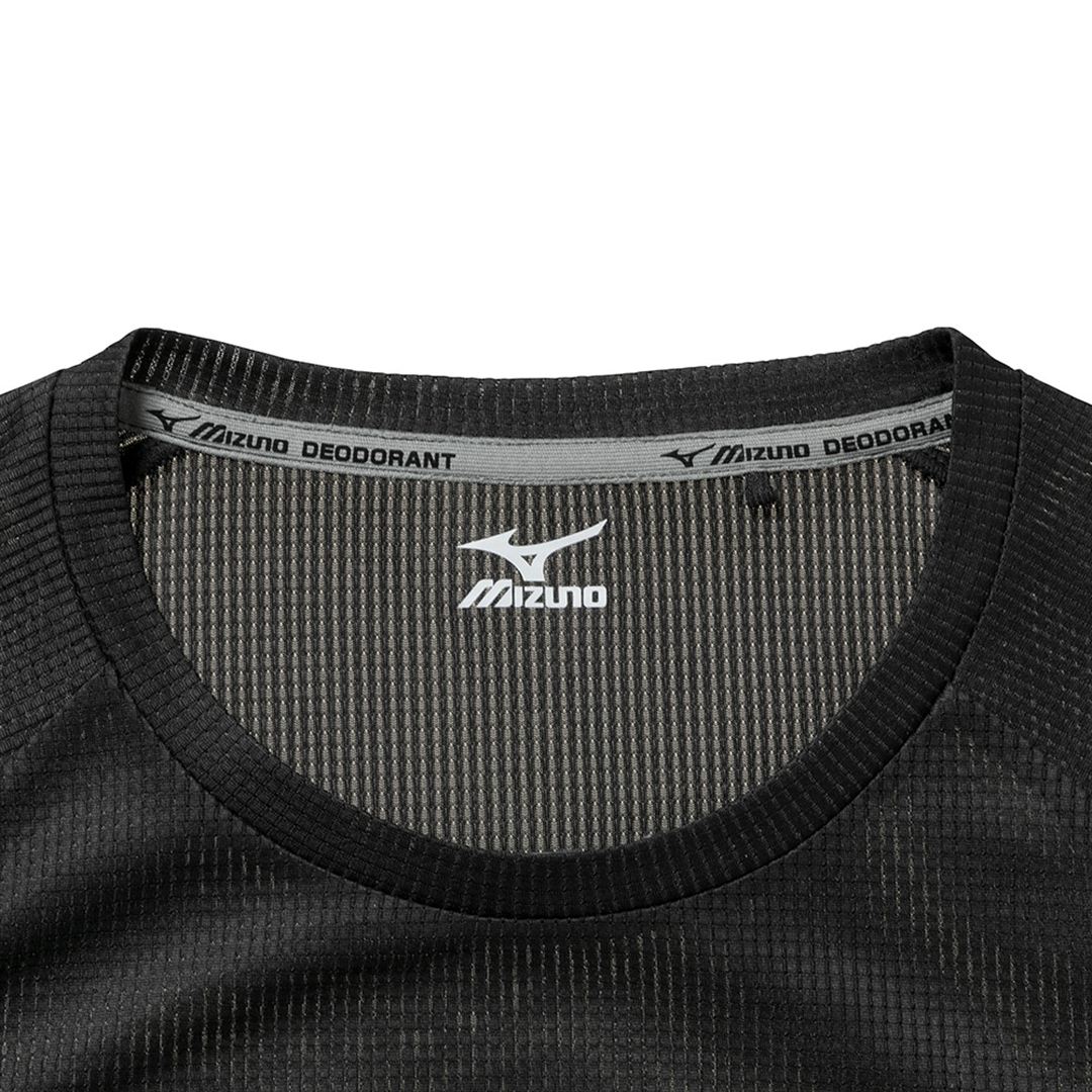 【汗処理／通気】ドライエアロフローワークTシャツ(長袖) ブラック 2XS