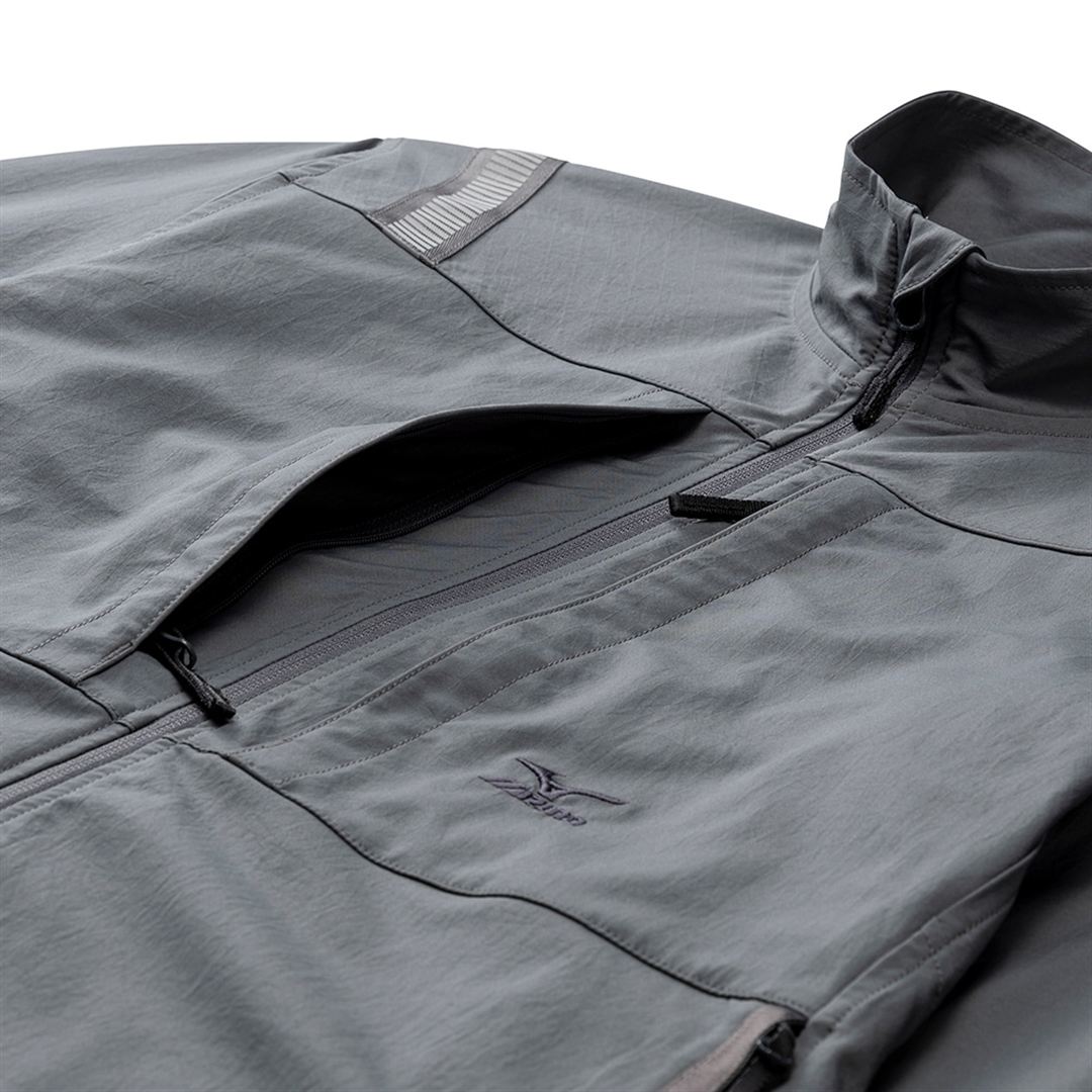 【ミズノ公式オンライン限定】ストレッチ撥水ブルゾン(制電) グレー M