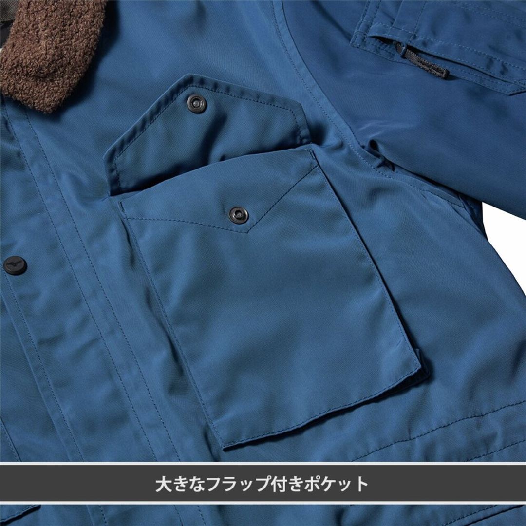 【ミズノ公式オンライン限定／吸湿発熱】ブレスサーモ ライナー付き防寒ブルゾン ネイビー M